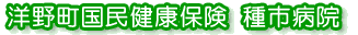 洋野町国民健康保険　種市病院